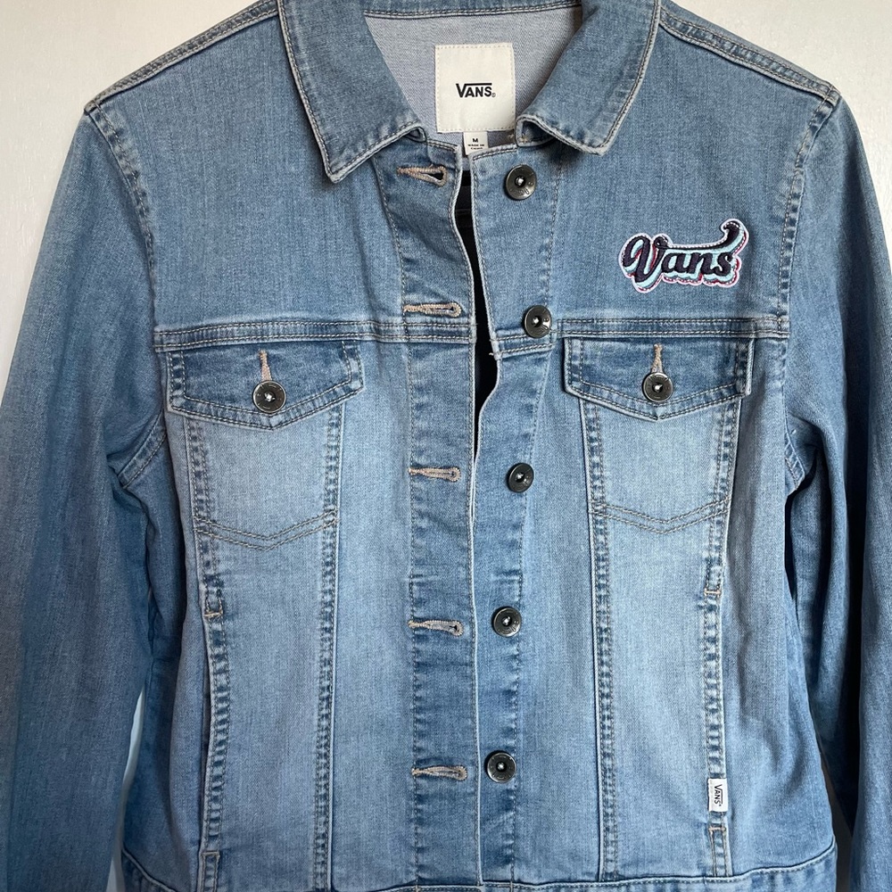 Vans Kids Button Down Jean Jacket - Size M - Picture 3 of 12